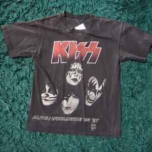 Vintage KISS Alive Worldwide Tour '96/'97 Double Sided Band Tee 20x27